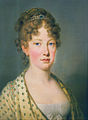 Leopoldine van Oostenrijk in 1815 (Schilderij: Josef Kreutzinger) geboren op 22 januari 1797