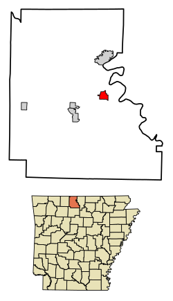 Location in Marion County, Arkansas