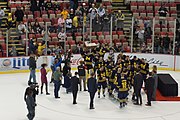 Michigan with the MacInnes Cup after winning the 2015 GLI