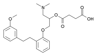 <span class="mw-page-title-main">Sarpogrelate</span> Chemical compound