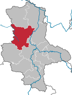 Li position de Subdistrict Börde in Saxonia-Anhalt