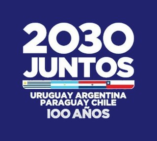 <span class="mw-page-title-main">Uruguay–Argentina–Chile–Paraguay 2030 FIFA World Cup bid</span> International football competition