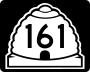 State Route 161 marker