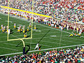 Fred Davis comes down with a touchdown against Notre Dame