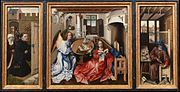 Robert Campin, the Mérode Altarpiece, حوالى 1425–1428