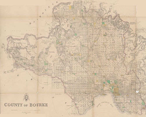 1866 map of Bourke County showing the parishes Bourke County 1866.jpg