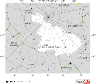 <span class="mw-page-title-main">Camelopardalis</span> Constellation in the northern celestial hemisphere