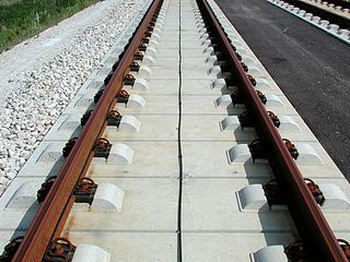 <span class="mw-page-title-main">Railway track</span> Rail infrastructure