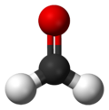 Molecuulmodel van formaldehyde