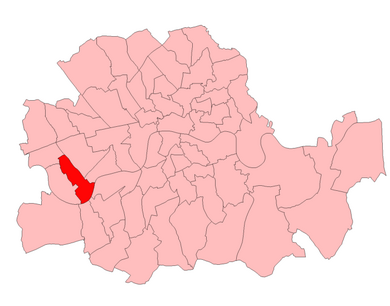 Fulham East in the County of London, boundaries 1918-50 FulhamEast1918.png