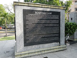 <span class="mw-page-title-main">Martial law in the Philippines</span> Authorized military government in the Philippines