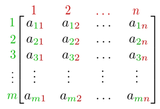 Matrix (mathematics) Two-dimensional array of numbers with specific operations