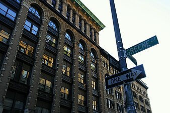 Cast-iron facade, Spring and Greene Street