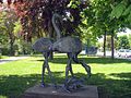 Skulptur "Flamingogruppe"