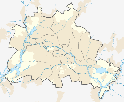 Mapa de localización de Berlín