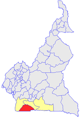 Department location in Cameroon