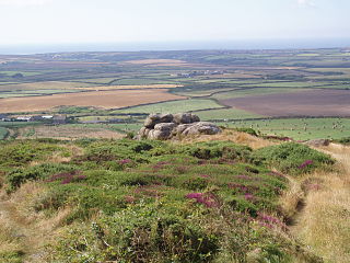 <span class="mw-page-title-main">Chapel Carn Brea</span> Granite outcrop in west Cornwall, England