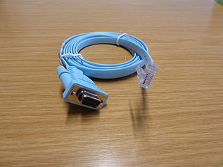 <span class="mw-page-title-main">Rollover cable</span> Cable used to connect a terminal and router