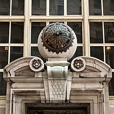 Door surround at the Standard Oil Building, 26 Broadway, New York City.