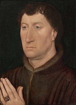 Portret van Gilles Joye toegeschreven aan Hans Memling, c. 1472, Sterling en Francine Clark Art Institute in Williamstown, Massachusetts