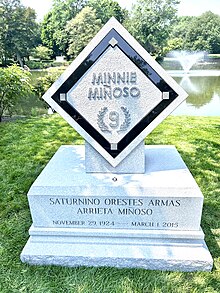 Minnie Miñoso's gravesite monument.