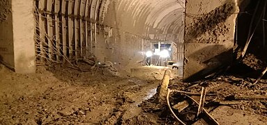 Rescue operation at the Tunnel 1 of Tapovan Vishnugad Hydropower Plant, Date: 8 February 2021