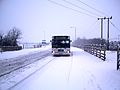 Park and Ride Bus near Carmarthen, Wales