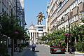 La rue Nikola Vaptsarov, dans le centre-ville moderne.