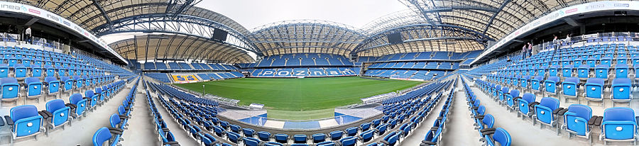 Panorama wnętrza stadionu