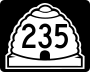 State Route 235 marker
