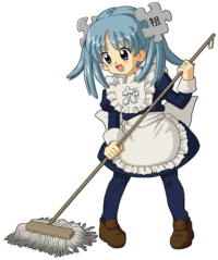 Wikipe-tan mopping