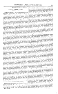 Povídka Edgara Allana Poea "Berenice" ve své původní podobě, jak se objevila v periodiku Southern Literary Messenger v r. 1835.