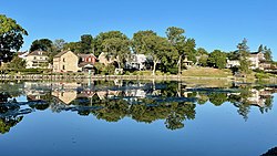 Children's Lake, in the center of Boiling Springs