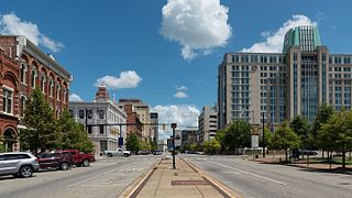 Commerce Street de Montgomery, capitale et 2e ville de l'État.