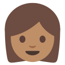 Emoji u1f469 1f3fd.svg