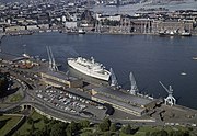 Aerial view of the Olympia Terminal in 1972