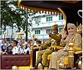 Tengkolok being worn by Sultan Hassanal Bolkiah