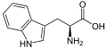 de: Struktur von L-Tryptophan; en: Structure of L-tryptophan