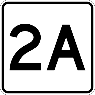 <span class="mw-page-title-main">Massachusetts Route 2A</span> Highway in Massachusetts, United States