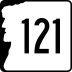 New Hampshire Route 121 marker