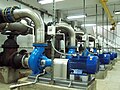 English: Municipal Wastewater Treatment Plant - pump-room no.1