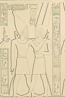 Takelot II (left) and Amun-Ra at Karnak