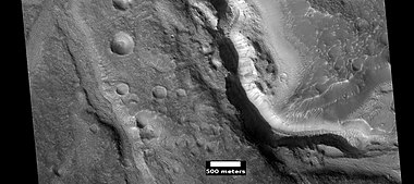 Channel in Arabia, as seen by HiRISE under HiWish program