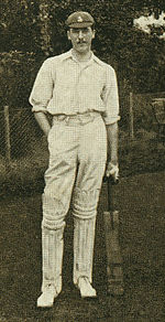 Frank Woolley who made his Kent debut in 1906 and holds the record for the number of runs scored and appearances made for the county 1193406 Frank Woolley.jpg