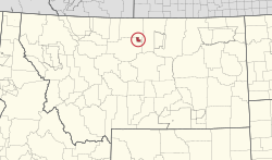 Location in Montana