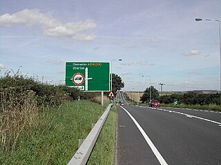 <span class="mw-page-title-main">A614 road</span> Road in England