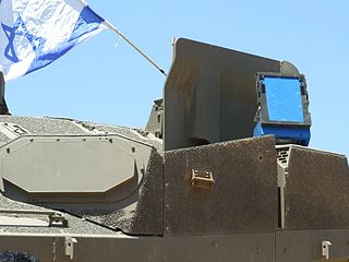 <span class="mw-page-title-main">Trophy (countermeasure)</span> Israeli military active protection system for vehicles