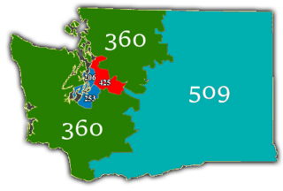 <span class="mw-page-title-main">Area code 425</span> Area code in Washington state, United States