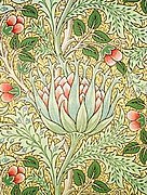 Artichoke wallpaper, by John Henry Dearle for Morris & Co., circa 1897 (Victoria and Albert Museum).