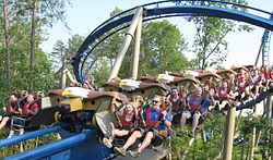 One of Wild Eagle's trains entering the brake run. DW Wild Eagle.JPG